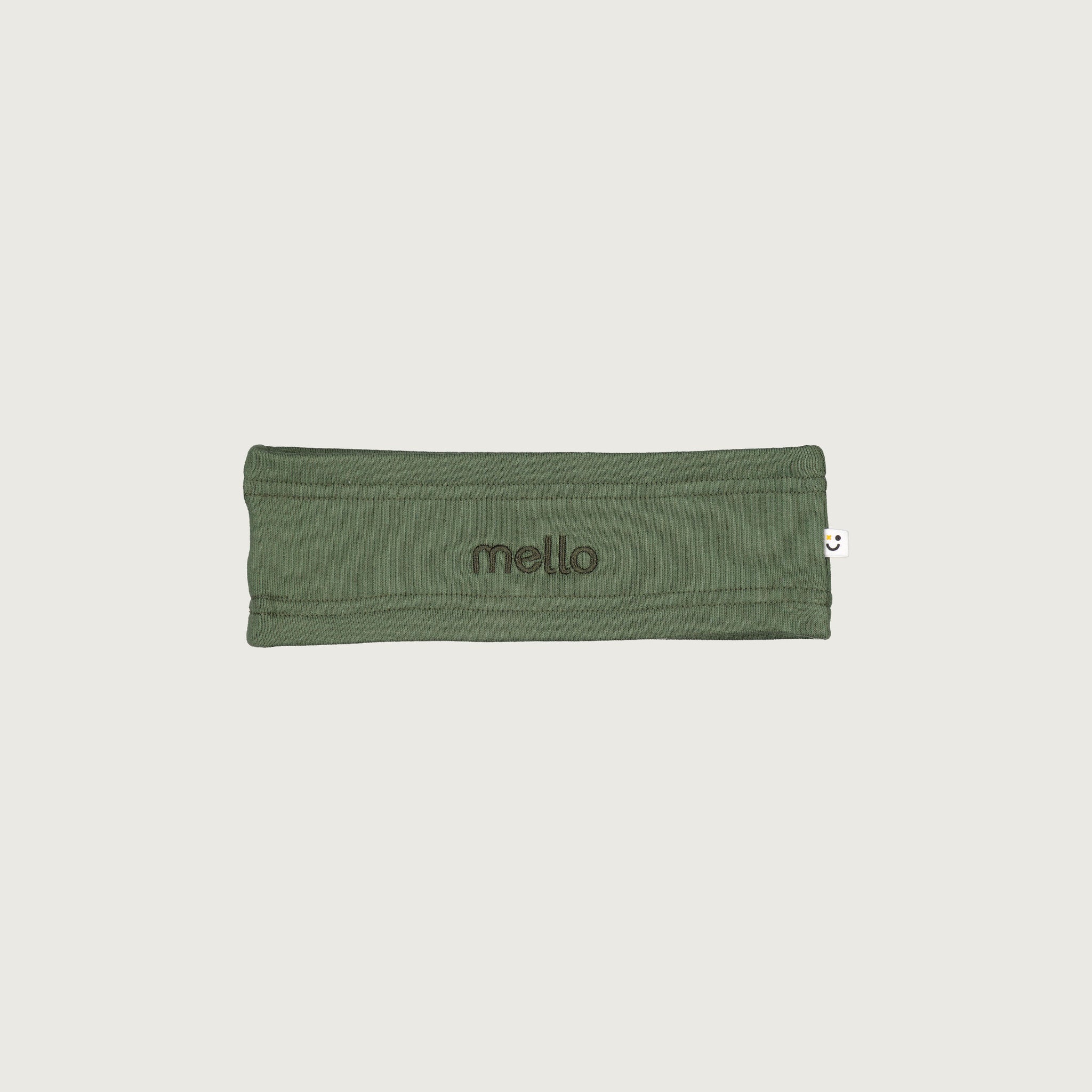 cotton merino headband olive