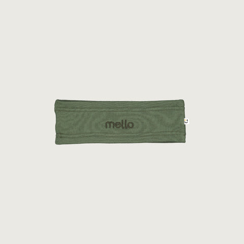 cotton merino headband olive