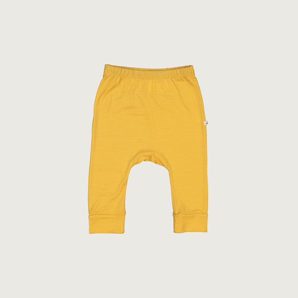 Merino baby slouch pants canary yellow