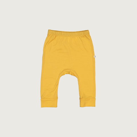 Merino baby slouch pants canary yellow