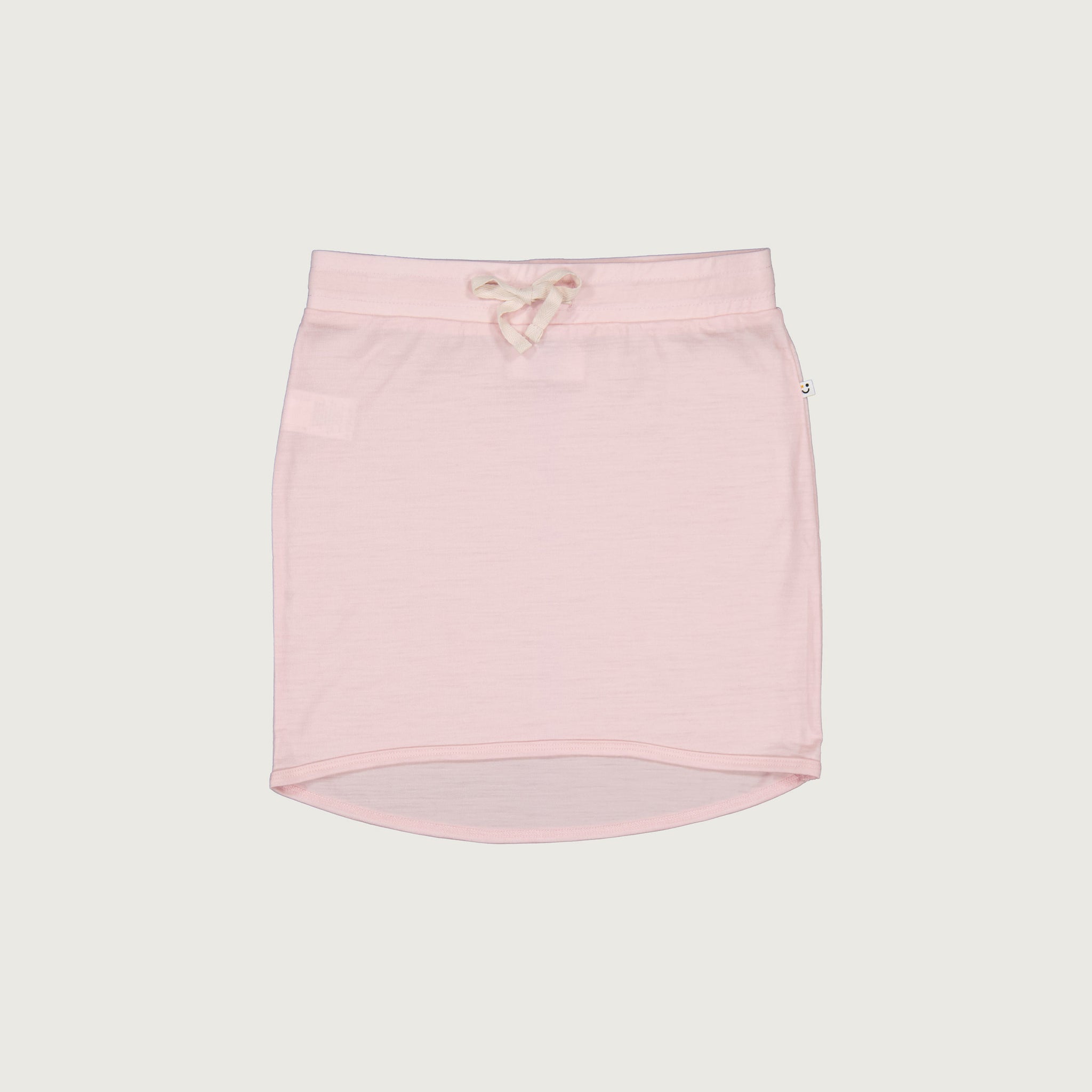 Merino slouch skirt powder pink